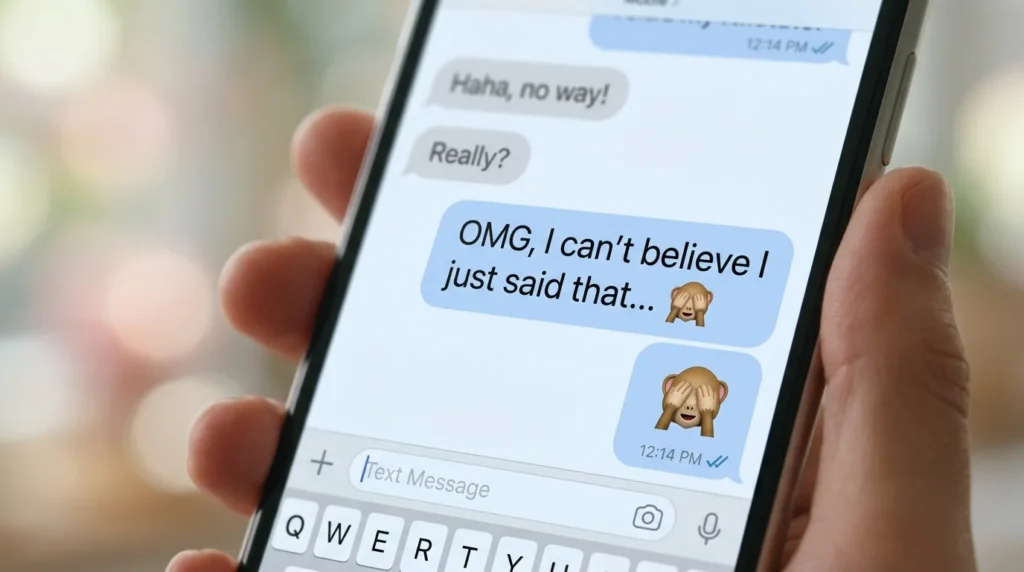 Covering Eyes Emoji Meaning in Texting