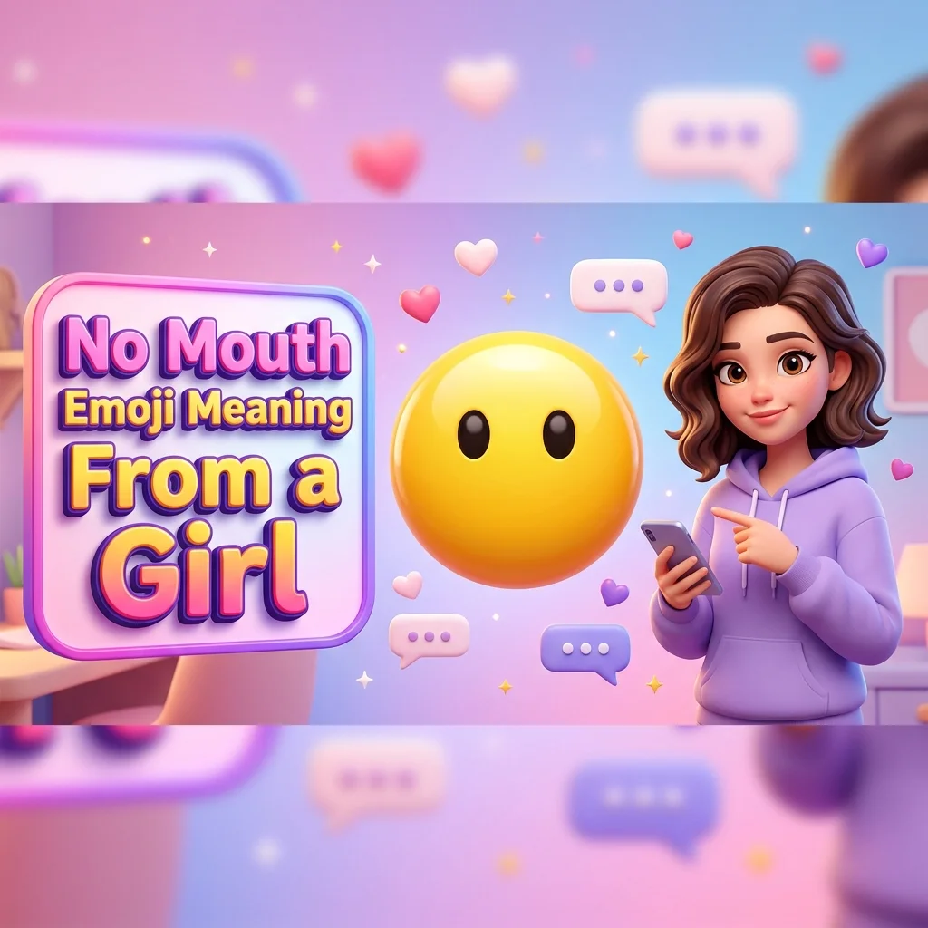 No Mouth Emoji Meaning From a Girl