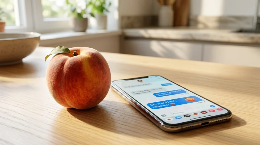 Peach Emoji Meaning From a Girl in Texting
