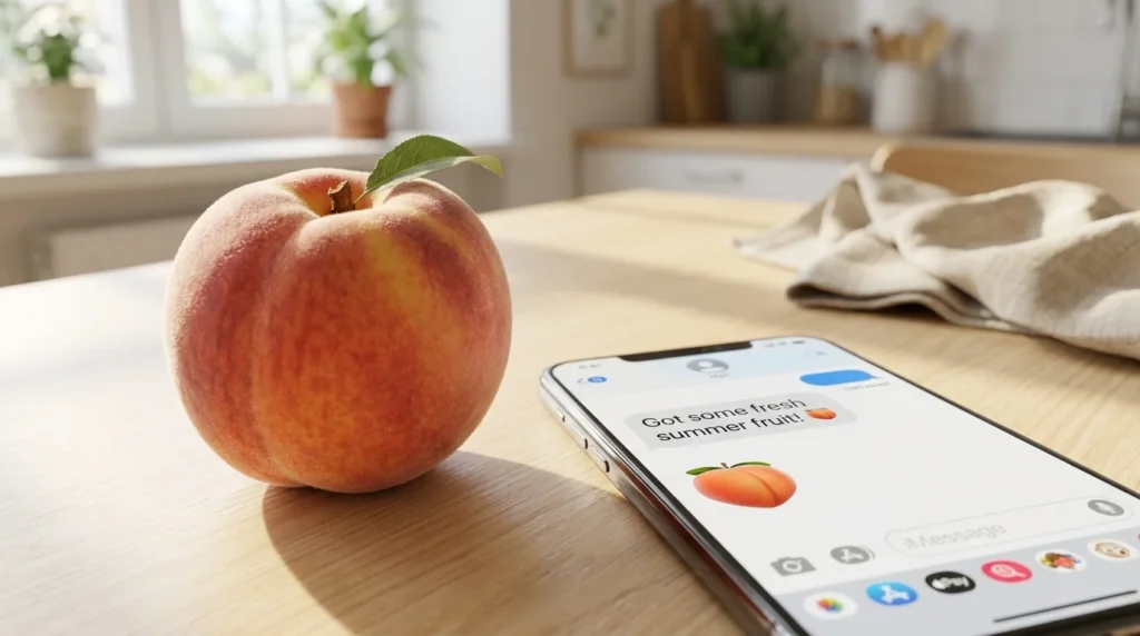 Peach Emoji Meaning From a Girl to a Guy