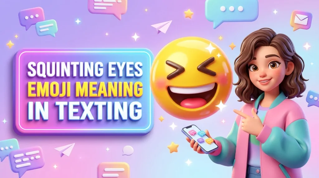 Squinting Eyes Emoji Meaning in Texting