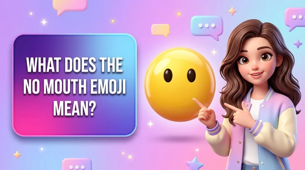 What Does the No Mouth Emoji 😶 Mean