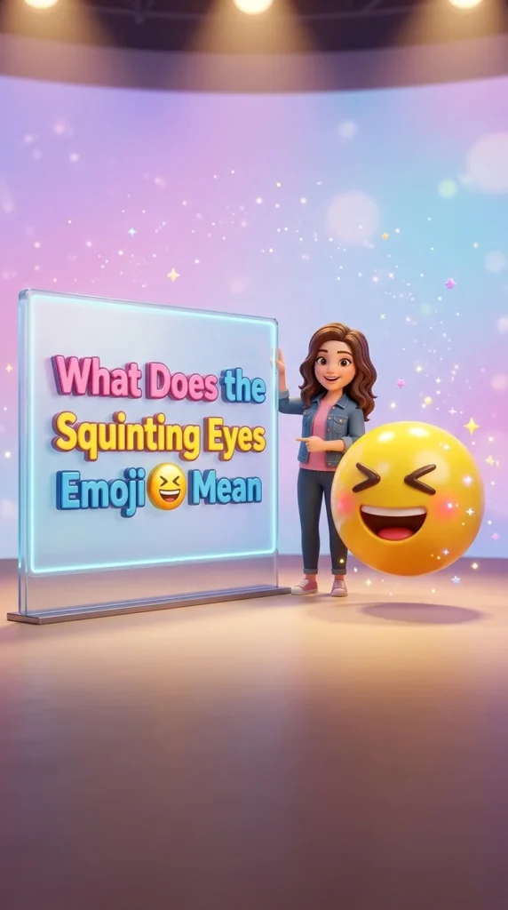 What Does the Squinting Eyes Emoji 😆 Mean