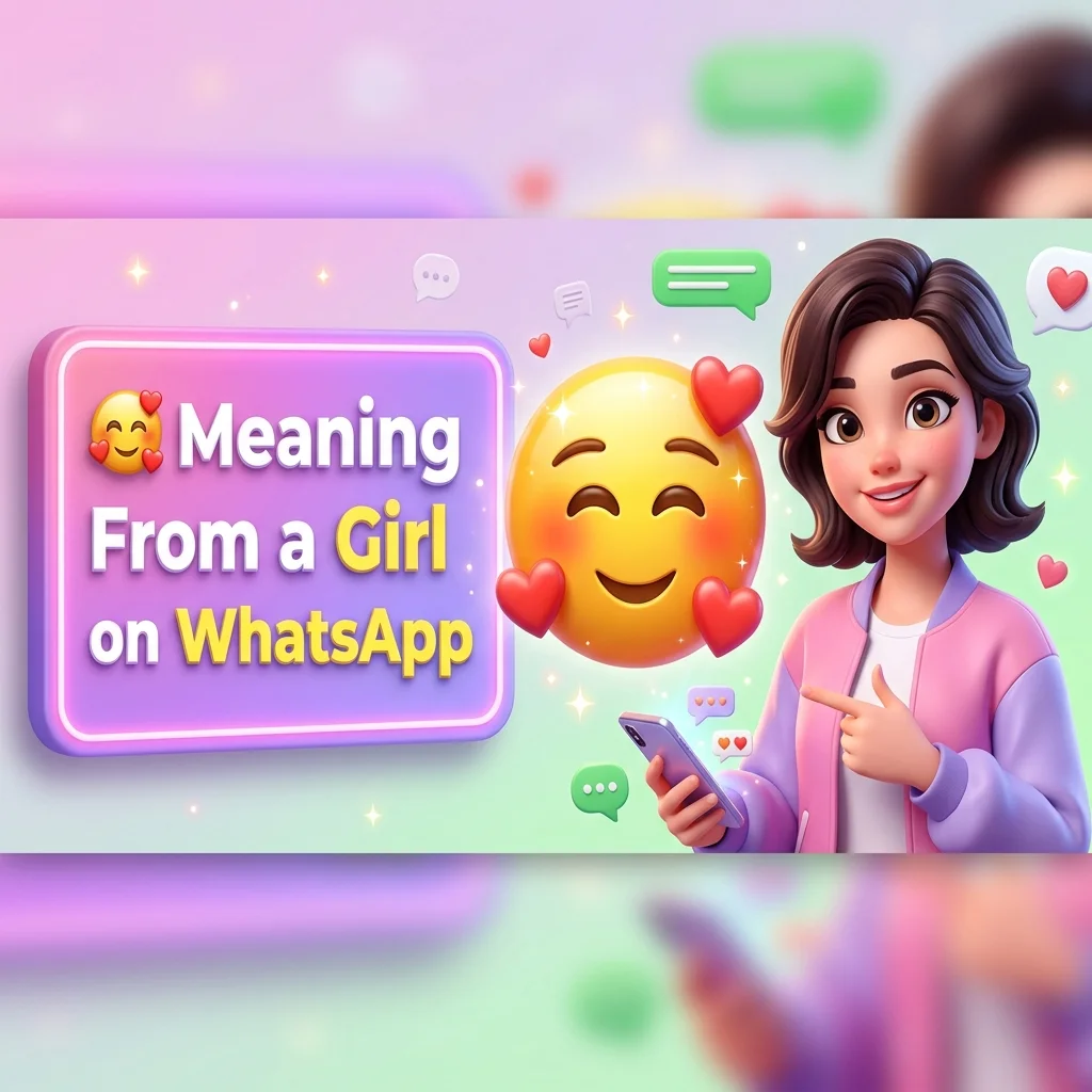 🥰 Meaning From a Girl on WhatsApp