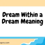Dream Within a Dream Meaning
